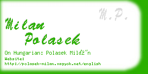 milan polasek business card